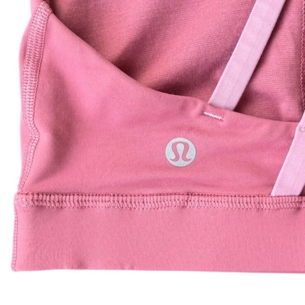 Lululemon Energy Bra Cherry Tint / Rose Tea, Luxstreme, Size 4